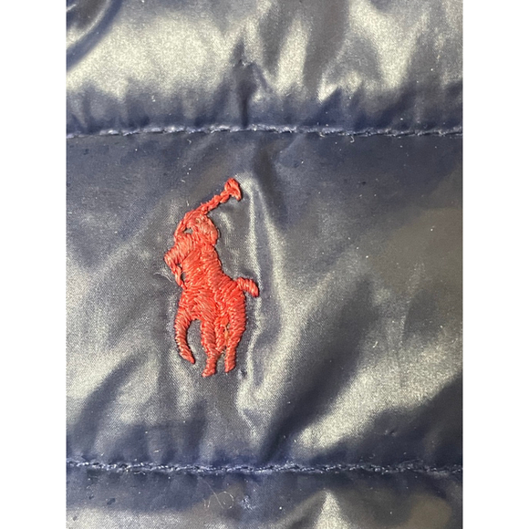 Boys Polo Ralph Lauren Puffer Jacket 4T Navy Red - Picture 3 of 8